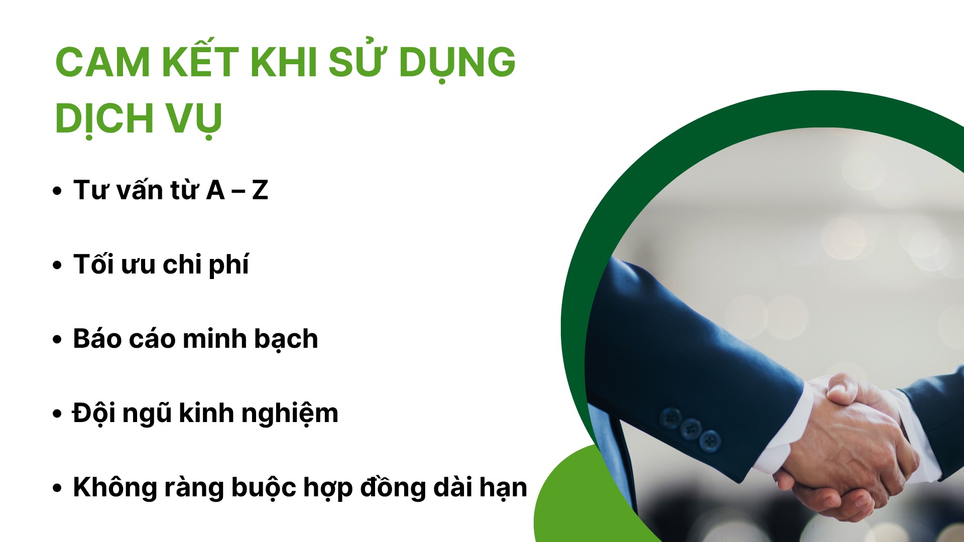 4. Cam kết khi sử dụng dịch vụ