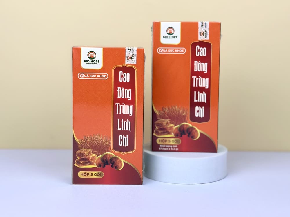 Ngâm nấm linh chi và đông trùng hạ thảo