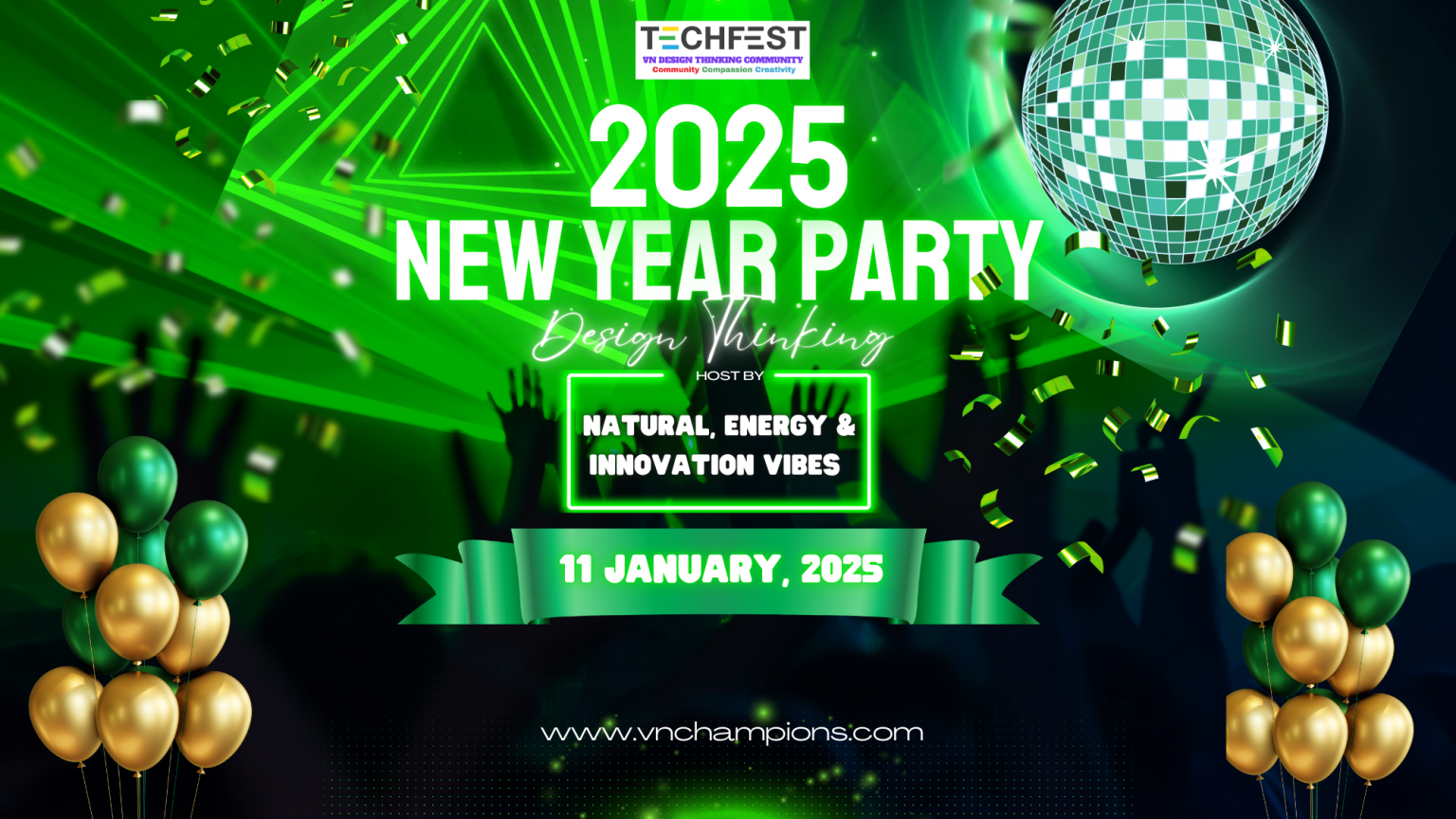 Phần 2 – New Year Party: Nature, Energy & Innovation Vibes: 18:00 – 21:00
