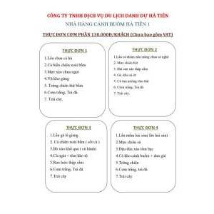 Công Ty TNHH Dịch Vụ Du Lịch Danh Dự Hà Tiên