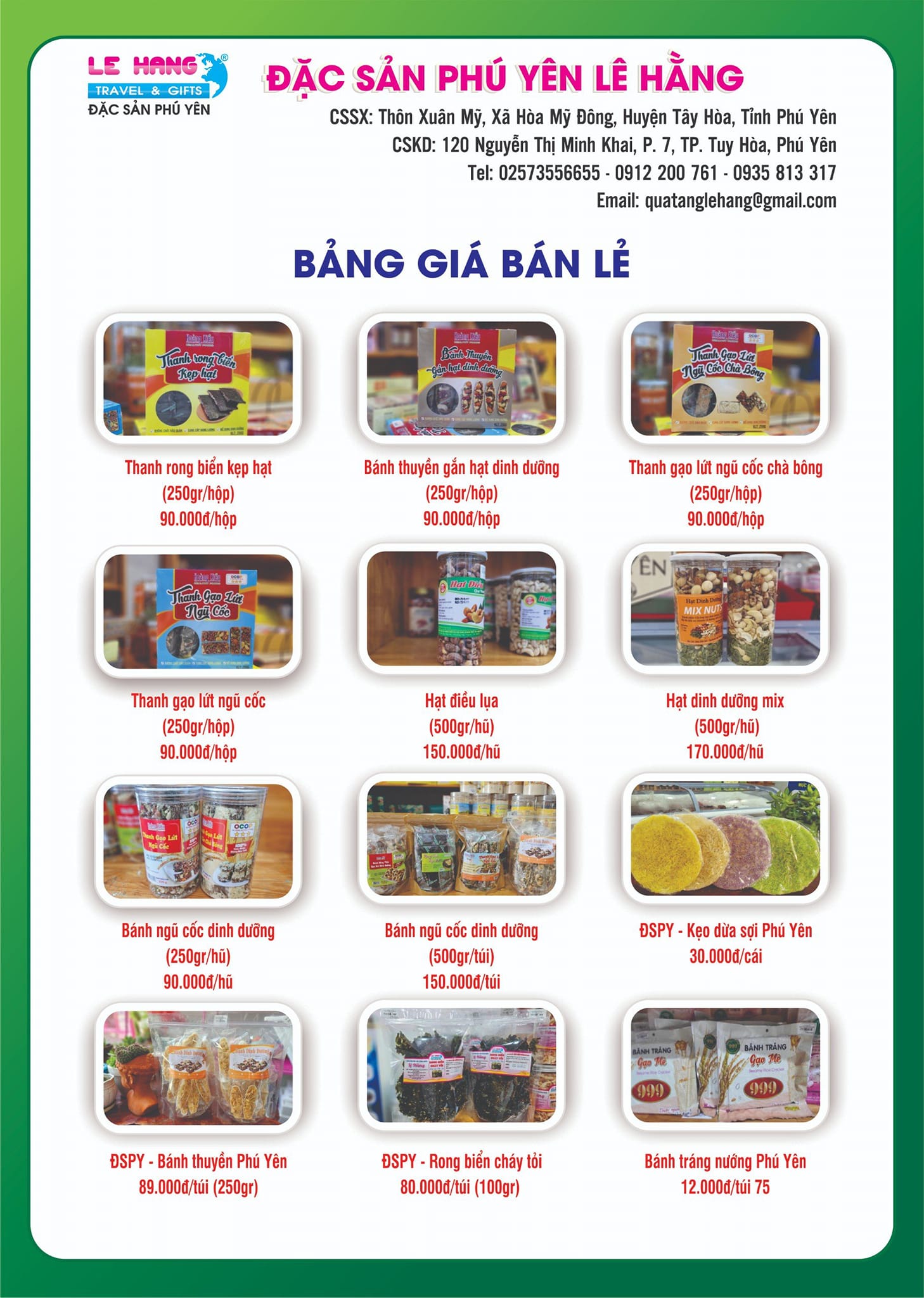 Sản Phẩm Của Lê Hằng Travel & Gift