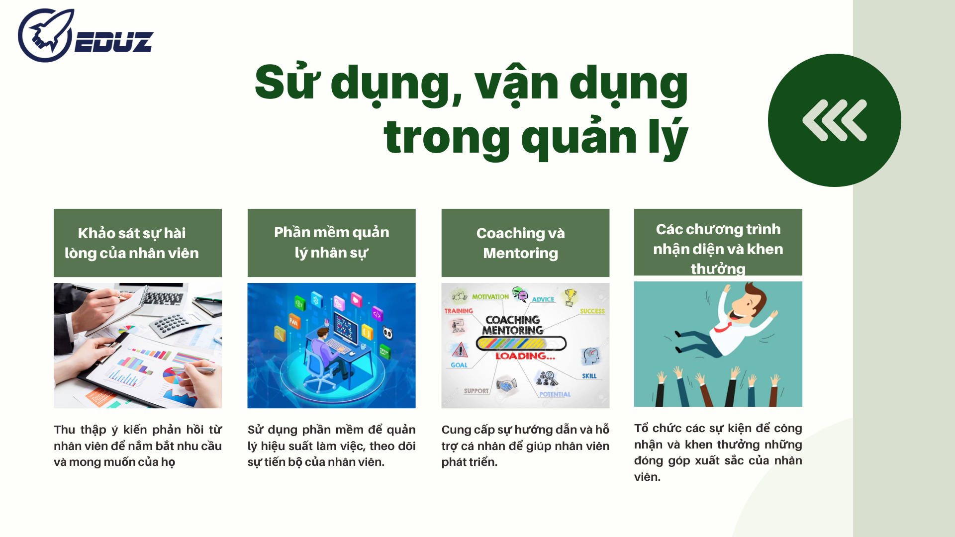 4. Sử dụng, vận dụng trong quản lý