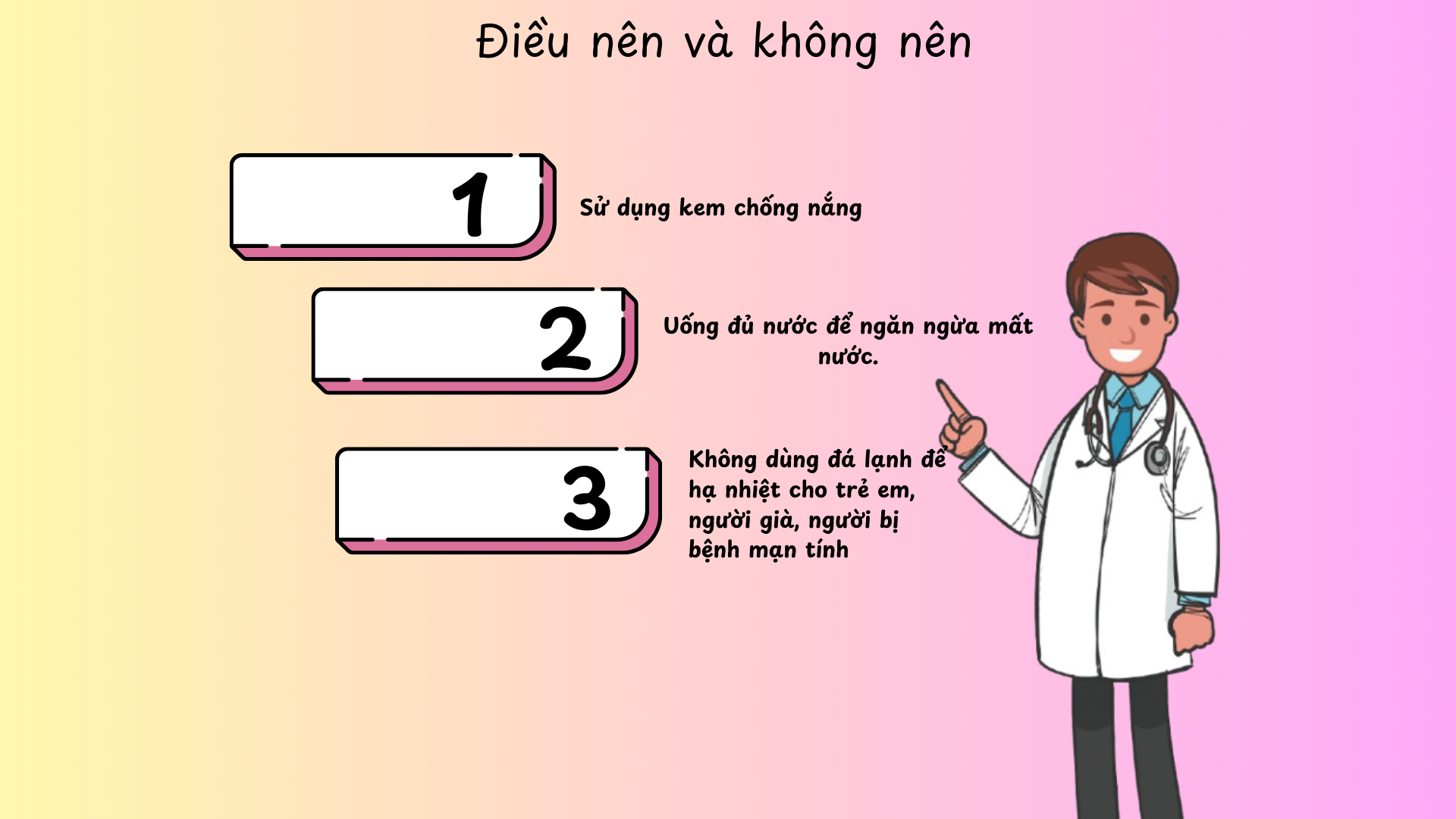 NÊN VÀ KHÔNG NÊN