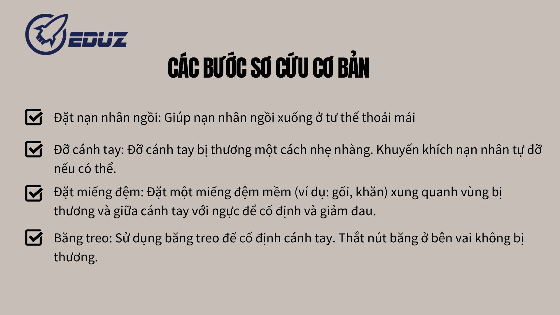 2. Các bước sơ cứu cơ bản
