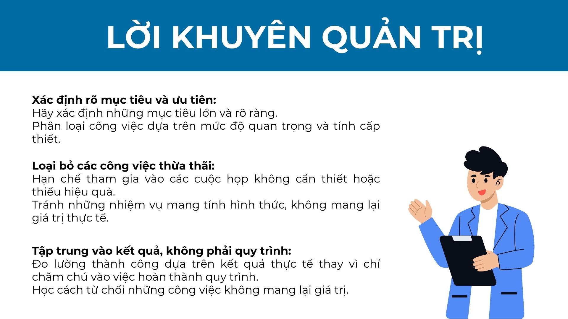 2. Lời khuyên quản trị
