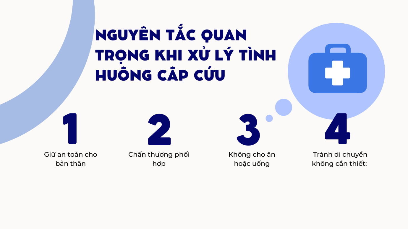 2. Những Nguyên Tắc Quan Trọng Khi Xử Lý Tình Huống Cấp Cứu