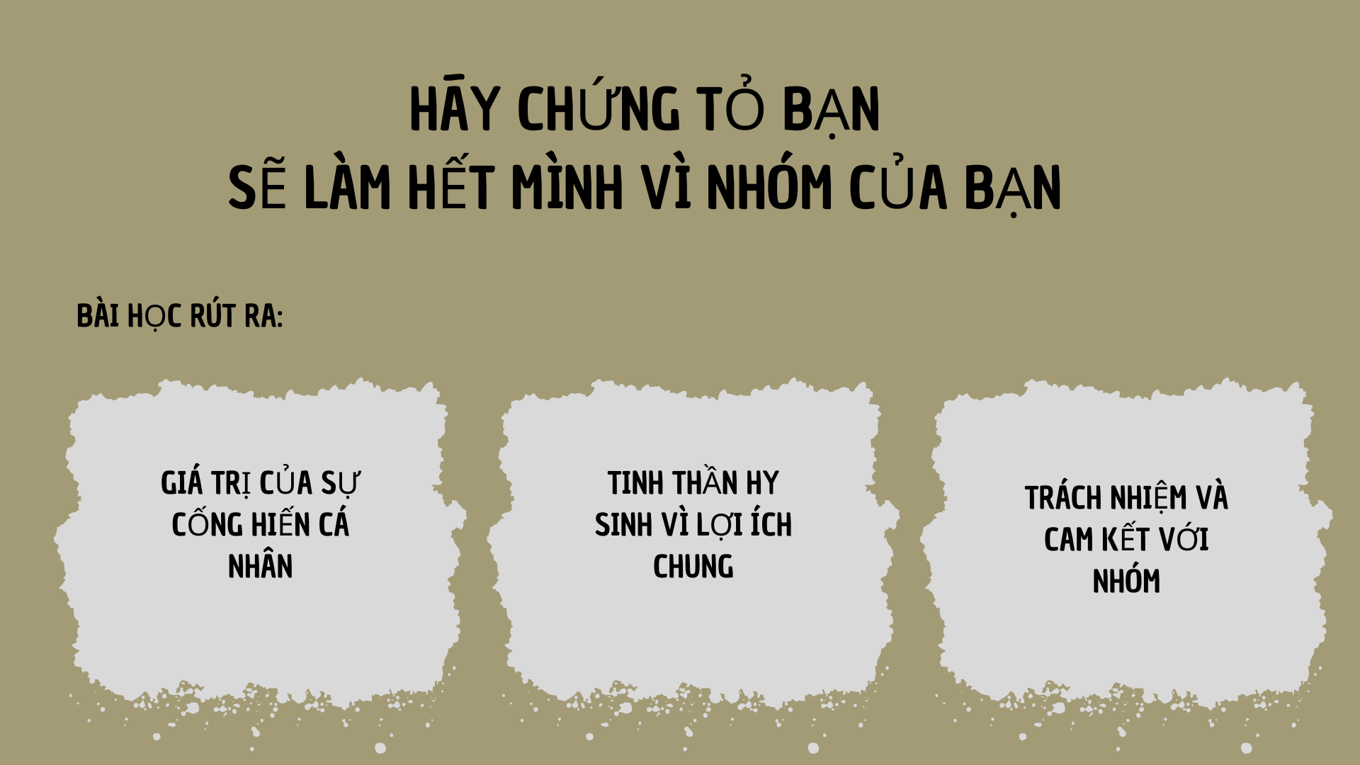 Bài học