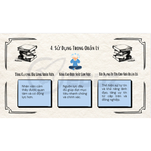 4. Sử dụng, vận dụng trong quản lý