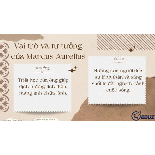 2. Vai trò và tư tưởng của Marcus Aurelius