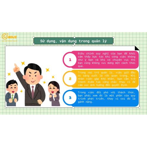 Sử dụng, vận dụng trong quản lý: