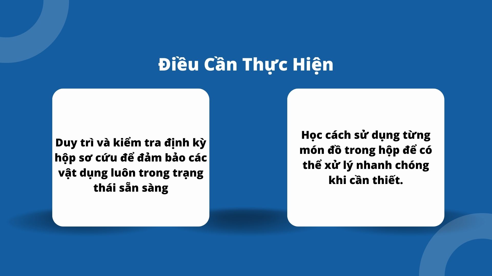 4/ Điều cần thực hiện
