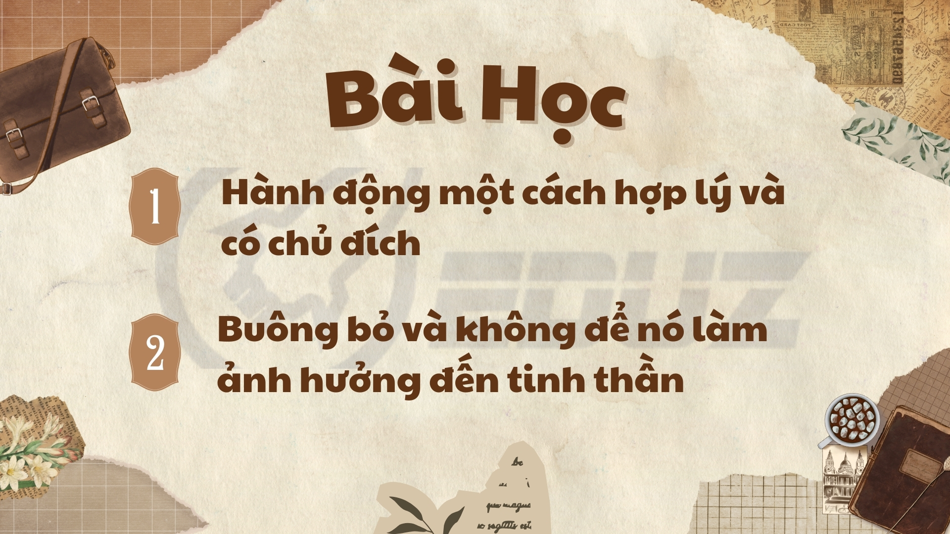3. Bài học về sự kiểm soát và lựa chọn