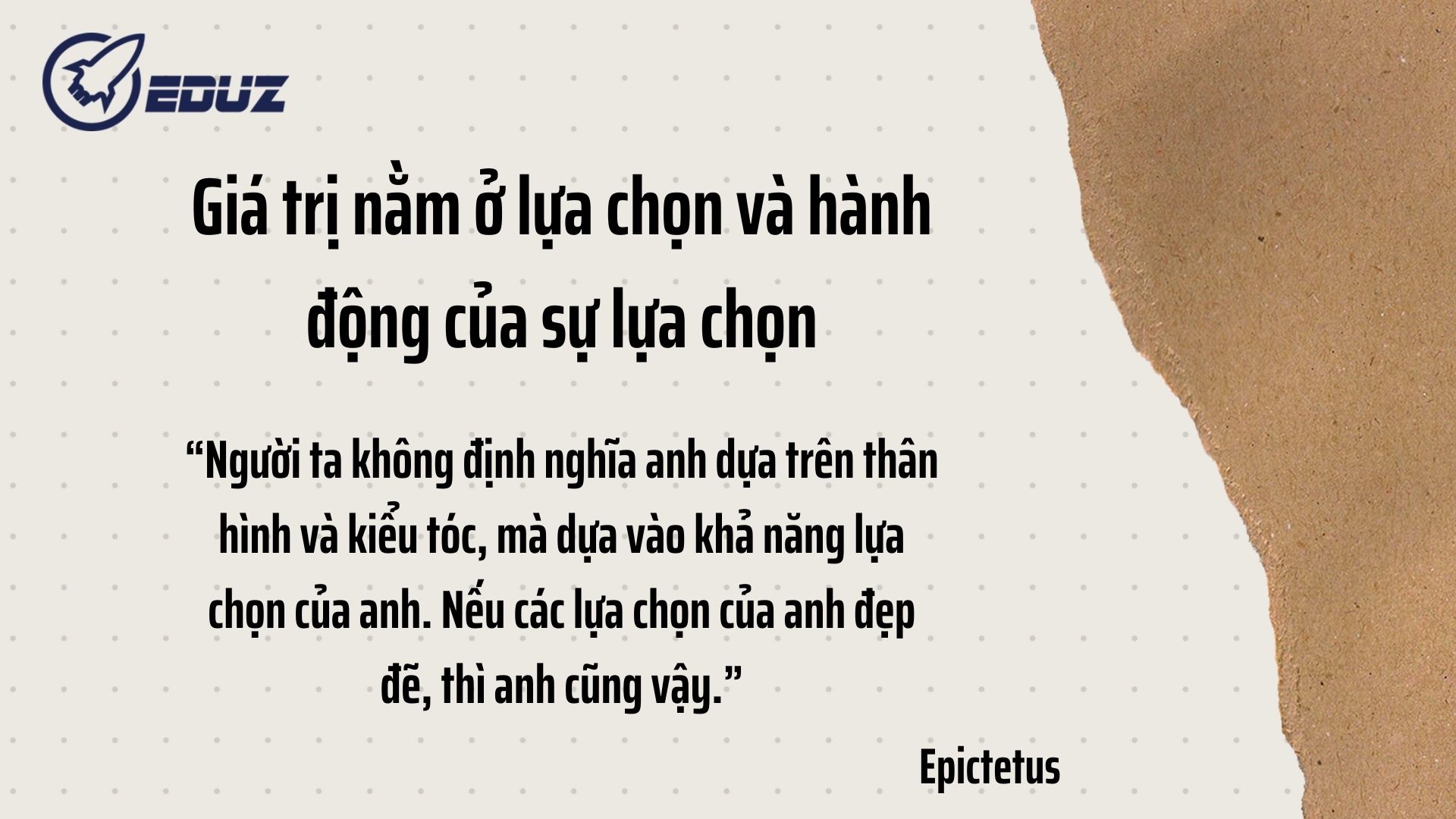 2. Bài học từ triết lý “Vẻ đẹp của sự lựa chọn”