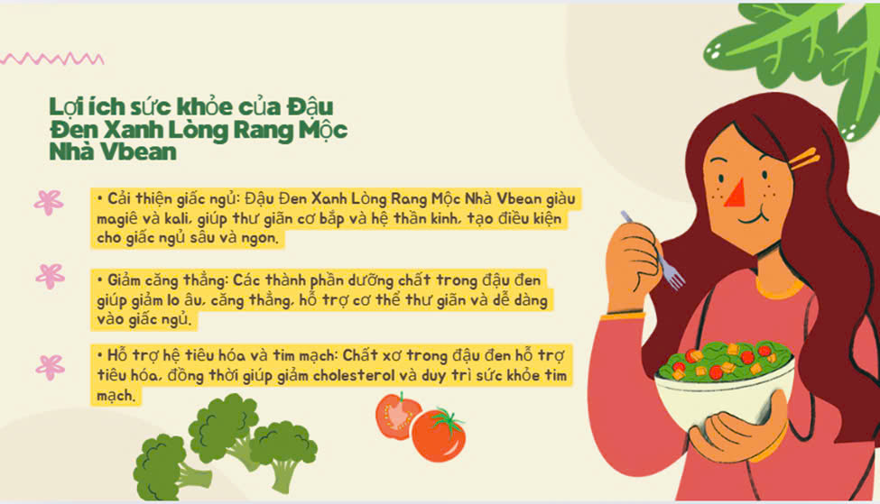 1. Lợi ích sức khỏe của Đậu Đen Xanh Lòng Rang Mộc Nhà Vbean