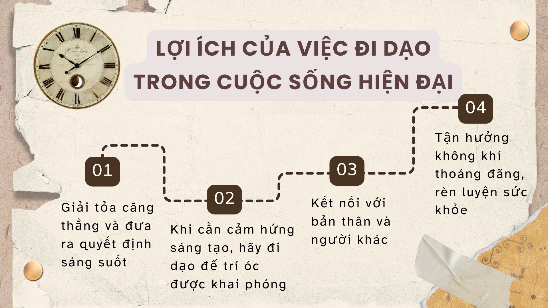 4. Lợi ích của việc đi dạo trong cuộc sống hiện đại