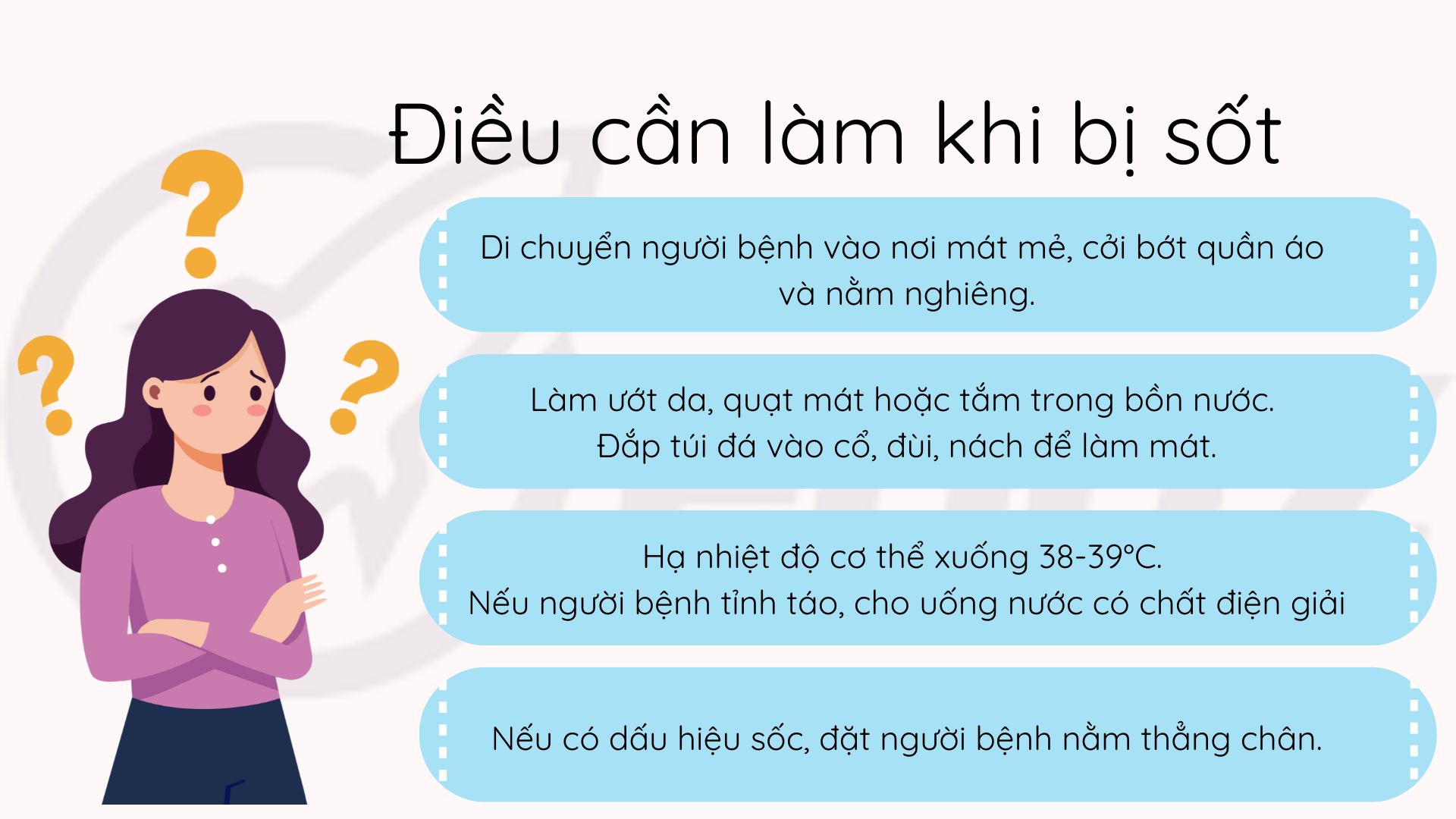 Bạn cần làm khi bị sốt