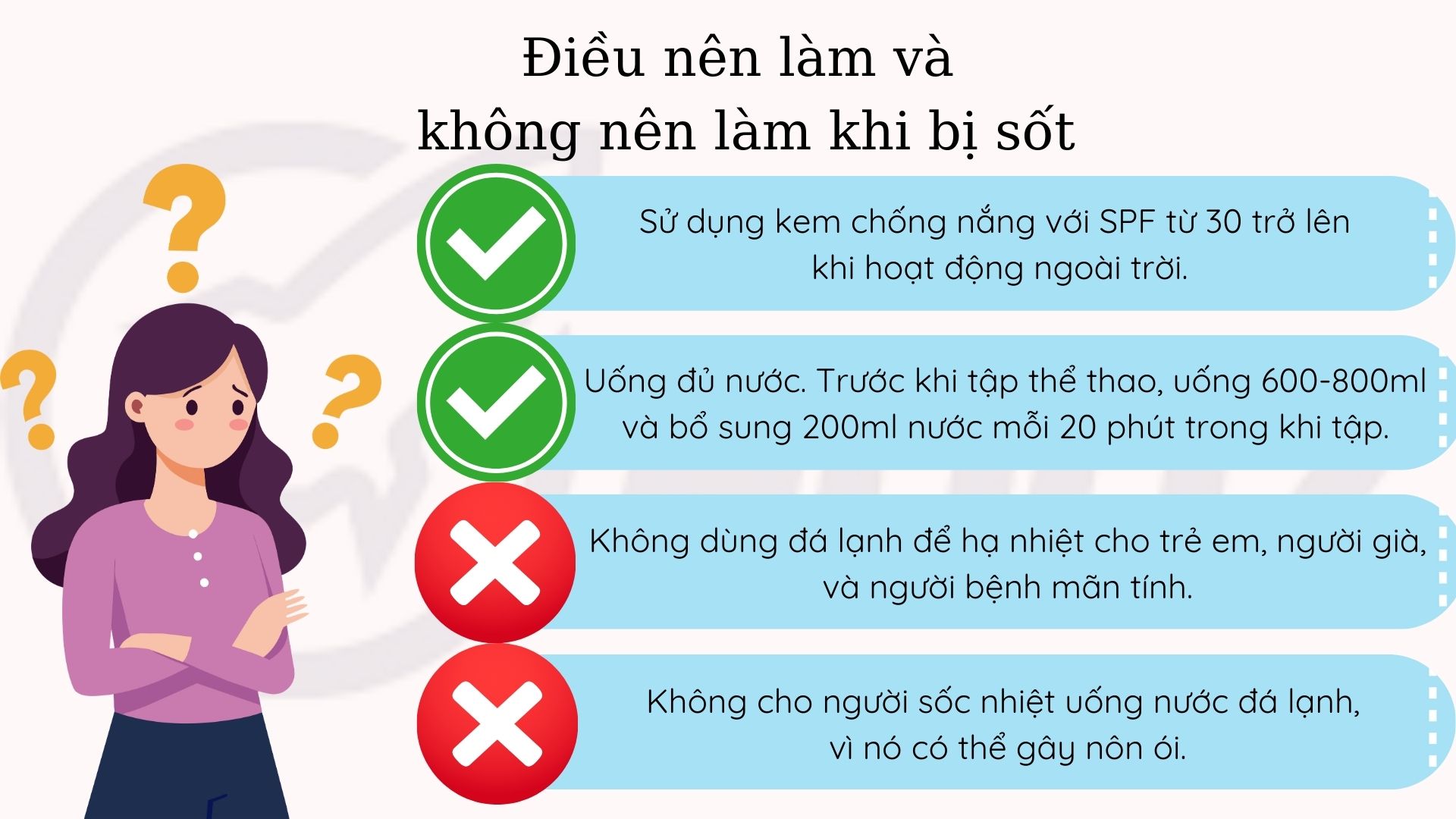 Điều nên và không nên khi bị sốt