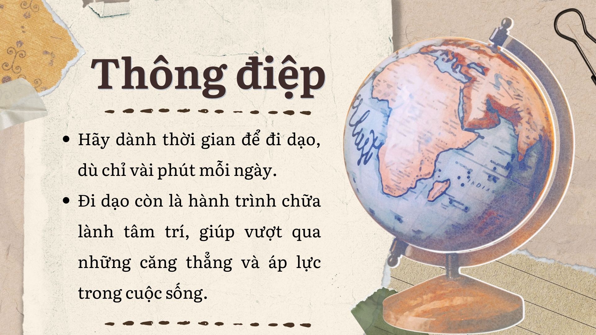 5. Thông điệp cuối cùng: Đi dạo - Chìa khóa nuôi dưỡng tâm trí