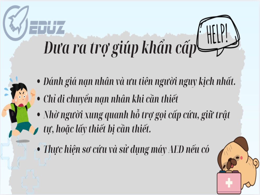 3. Đưa ra trợ giúp khẩn cấp