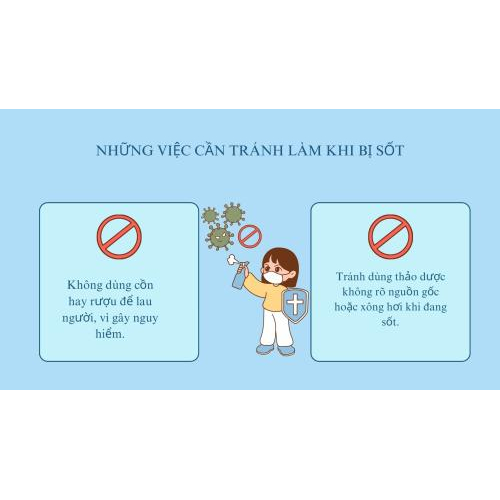 Những Việc Không Nên Làm Khi Sốt