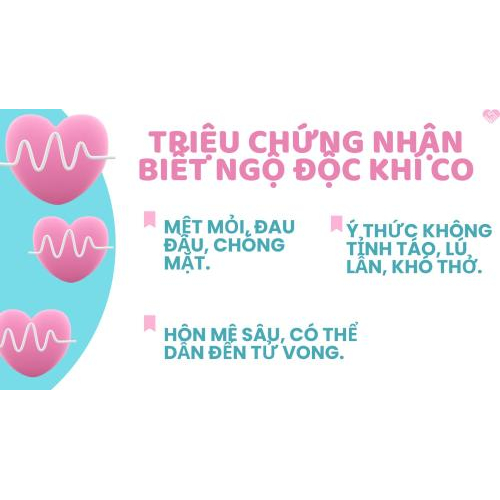 3. Triệu chứng nhận biết ngộ độc khí CO