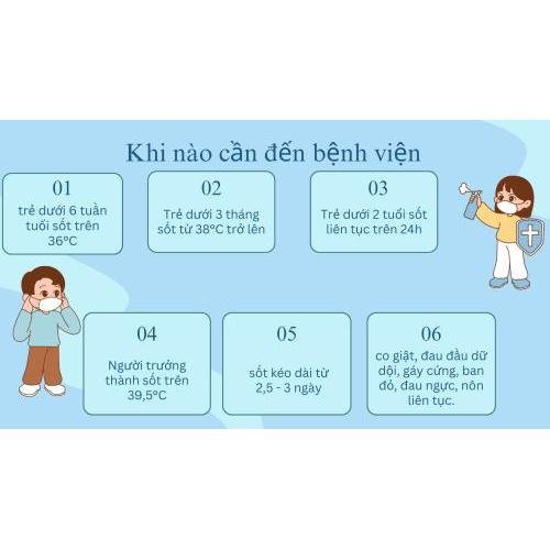 Vậy câu hỏi chúng ta đặt ra ở đây là khi nào thì cần đến bệnh viện?