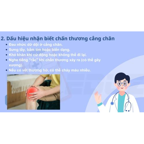2. Dấu hiệu nhận biết chấn thương cẳng chân