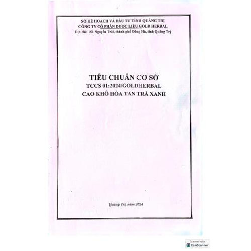 TCCS 01:2024/GOLDHERBAL