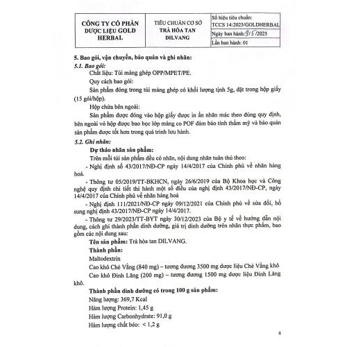 5. Chứng nhận sản phẩm