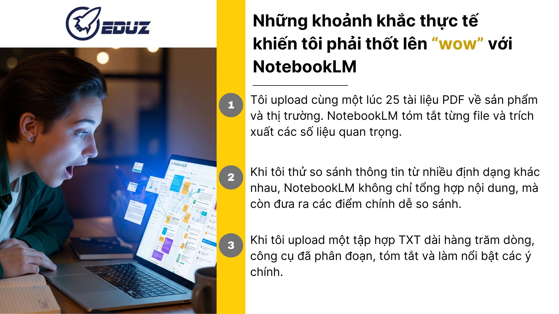 4. Những khoảnh khắc thực tế khiến tôi phải thốt lên “wow” với NotebookLM