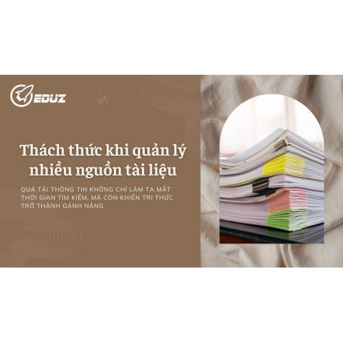1. Thách thức khi quản lý nhiều nguồn tài liệu