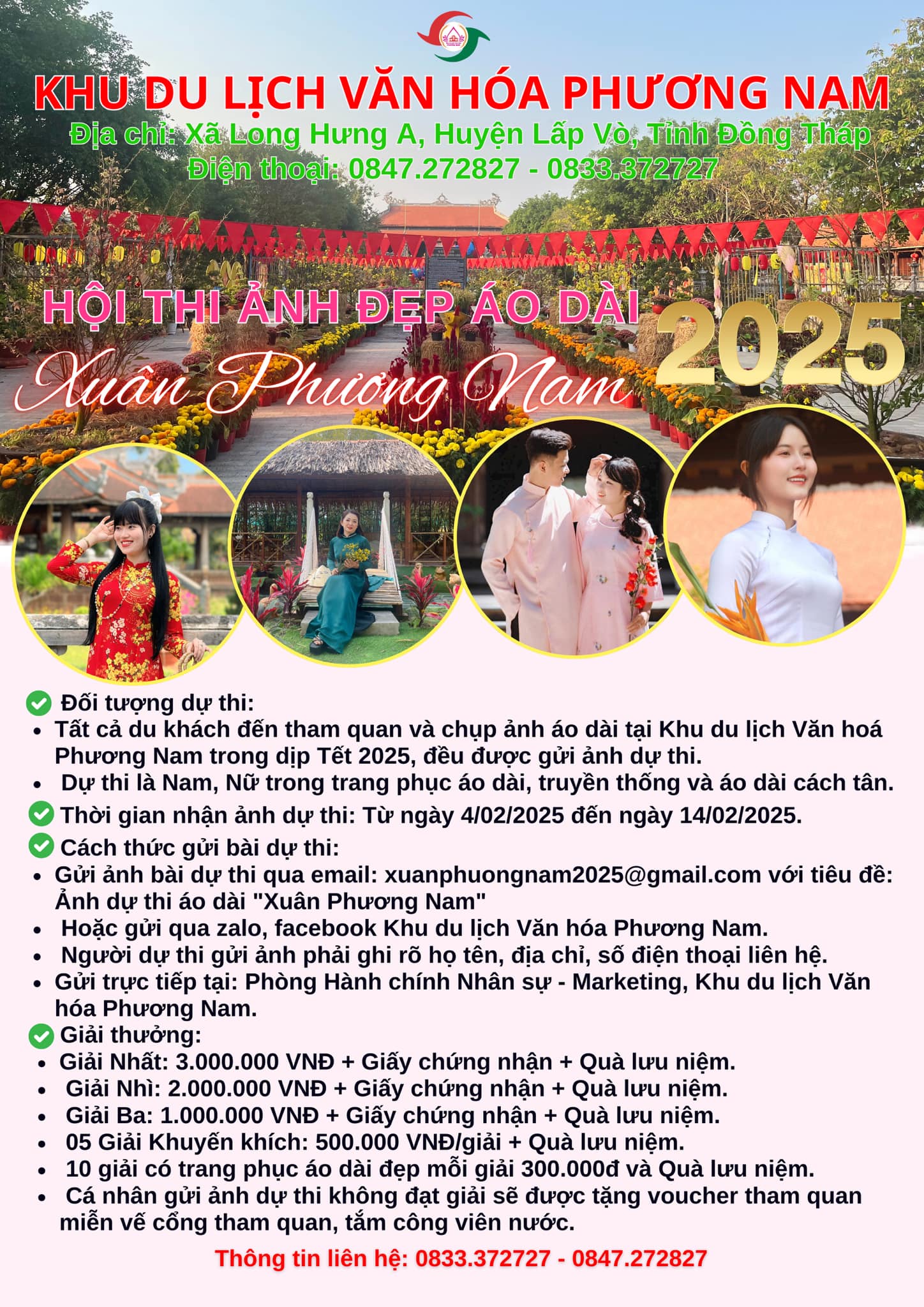 Hội Thi Ảnh Đẹp Áo Dài Xuân Phương Nam 2025
